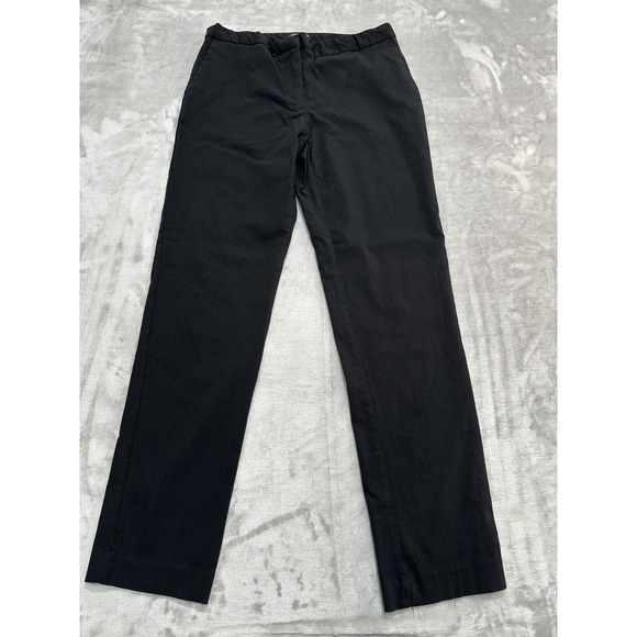Mario Serrani Pants Women's Size 6 Black Zipper Clasp Stretch Pockets  EUC - Picture 1 of 6